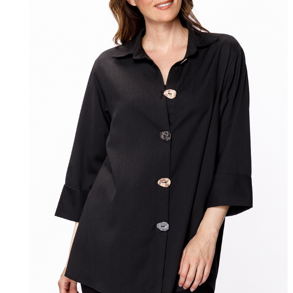 Black Jacket/Blouse with Stunning Buttons